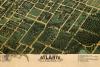 Atlanta Birds Eye View Map 1892